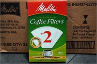 40 Pack Boxes of Melitta #2 Coffee Filters