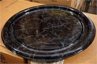 36 Pack Cases of Sabert Round Food Trays w/ Rim