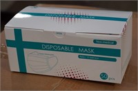 Boxes of Disposable Face Masks (50 per Box)