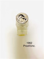 40 Roll/Unc. Proof Washington Silver Quarters 1962