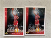 (2) Michael Jordan 93-94 Upper Deck Cards