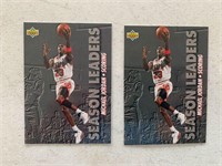 (2) 1993 Michael Jordan Upper Deck #166 Cards