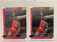 (2) Michael Jordan 1993 Upper Deck #237 Cards
