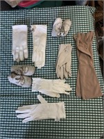 VINTAGE LADIES GLOVES AND BABY SHOES