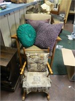 2 VINTAGE ROCKERS WITH ACCESSORY PILLOWS
