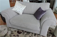 Modern Upholstered Chair & A Half/ Love Seat