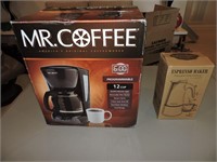 Mr. Coffee 12-Cup Coffee Maker & Espresso Maker