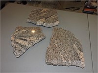 Set of Three Granite Cheese Boards