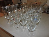 Collection of Assorted Glass Stemware