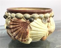 Folk Art Shell Bowl