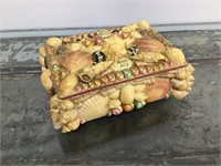 Folk Art  Shell Jewelry Box - Banff, AB