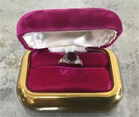 Sterling and Amethyst Ring and Box