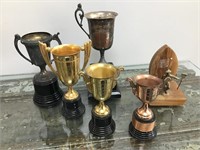 Curling and Union Milk Co trophies