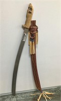 Sword souvenir 37" with leather sheath