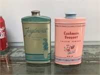 Vintage powder tins (2)