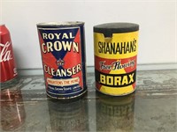 Vintage kitchen tins w/ contents