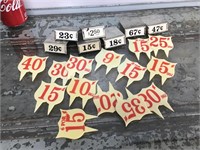 Vintage Grocery Store Price Tags