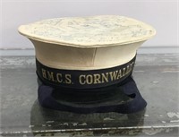 HMCS Cornwallis Servicemans Hat - Crew Signed