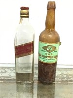 Antique Whiskey Bottles (2)