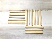 Vtg carved bone dominoes