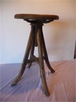 Antique Piano stool, 24" tall