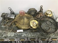 Box Group  of Various Lamp fixture's and parts etc