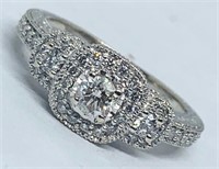 14KT WHITE GOLD .68CTS DIAMOND RING