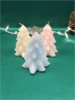 WHITE, BLUE AND PINK CHRISTMAS TREE LED CANDLES