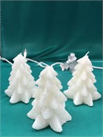 WHITE LED CHRISTMAS TREE CANDLES