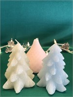 PINK PEAR AND BLUE AND WHITE LED CHRISTMAS TREE