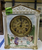 11.5" Porcelain Ansonia Huxley Clock