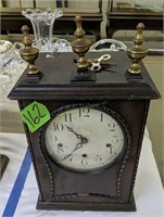 14.5" New Haven Musical Mahogany Clock With