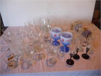 Wine glasses and goblets - 2 boxes