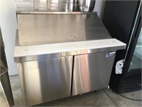 Omcan 4' Refrigerated Mega Top Prep Table