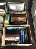 Gardening And Religious Books, Games, Three Boxes