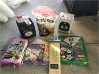 Sushi Rice, Soya Sauce, Rice Paper, Noodles, etc.
