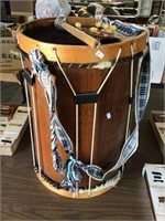 Wood Drum, Headskin Is Damaged
