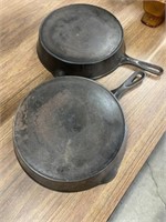 2 10 Inch Cast Iron Skillets