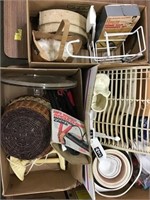 Cake Stand, Grease, Assorted Items, Three Boxes