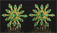 Stunning Emerald Designer Earrings