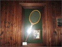 Famous tennis Glass Wood Display