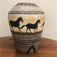 Decorative Southwestern Horse Vase