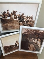 Qty 3 - Native American Prints 20" x 16"