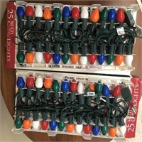 2 Packs of C7 Christmas Lights - Tested & Works