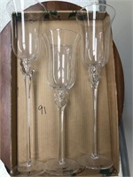 Qty 3 Large Decorative Glass Pieces