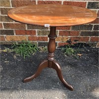Small Antique Wooden Table with Latch