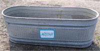 Agstar galvanized stock tank. Dimensions: 25"W x