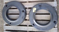 CNH tractor wheel weights. 20" round. 110lb.
