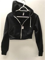 AMERICAN APPAREL ZIP HOODIE SIZE SM CROP SWEATER