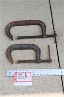 (2) large C clamps